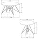 Aya 2pc Coffee and End Table Set | Gray Faux Cement Top | Black Metal
