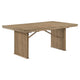 Amity 89" Extension Dining Table | Distressed Light Brown Wood