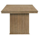 Amity 89" Extension Dining Table | Distressed Light Brown Wood