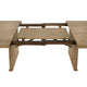 Amity 89" Extension Dining Table | Distressed Light Brown Wood