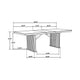 Amity 89" Extension Dining Table | Distressed Light Brown Wood
