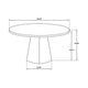 Freda Dining Table | Pedestal Base | Gray Faux Marble Laminate 50"