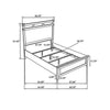 Hazel Queen Panel Bed | Open-Slat Headboard | Vineyard Oak Rubberwood