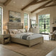 Hazel Queen Panel Bed | Open-Slat Headboard | Vineyard Oak Rubberwood