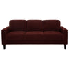 2pc Sofa and Loveseat Set | Track Arms | Foam Fill Rust Red Upholstery
