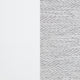Ruvie King Panel Bed with Gray Herringbone Weave Fabric | White Wood