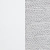Ruvie Queen Panel Bed with Gray Herringbone Weave Fabric | White Wood