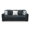 Addy Sofa with 5 Pillows | Gunmetal Gray Corduroy Upholstery | 98"