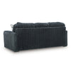 Addy Sofa with 5 Pillows | Gunmetal Gray Corduroy Upholstery | 98"