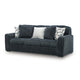 Addy Sofa with 5 Pillows | Gunmetal Gray Corduroy Upholstery | 98"