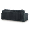 Addy Sofa with 5 Pillows | Gunmetal Gray Corduroy Upholstery | 98"