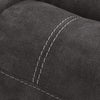 Beso Pull Tab Reclining Sofa | Charcoal Gray Faux Leather | 87"
