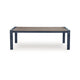 Beco Outdoor Dining Table | 88" Slatted Top | Navy Blue & Brown