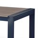 Beco Outdoor Dining Table | 88" Slatted Top | Navy Blue & Brown