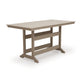 Cifa Counter Dining Table | 72" Slatted Top with Hole | Medium Brown