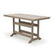 Cifa Counter Dining Table | 72" Slatted Top with Hole | Medium Brown