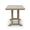Cifa Counter Dining Table | 72" Slatted Top with Hole | Medium Brown