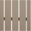 Cifa Counter Dining Table | 72" Slatted Top with Hole | Medium Brown