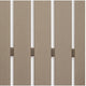 Cifa Counter Dining Table | 72" Slatted Top with Hole | Medium Brown