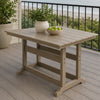 Cifa Counter Dining Table | 72" Slatted Top with Hole | Medium Brown