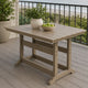 Cifa Counter Dining Table | 72" Slatted Top with Hole | Medium Brown