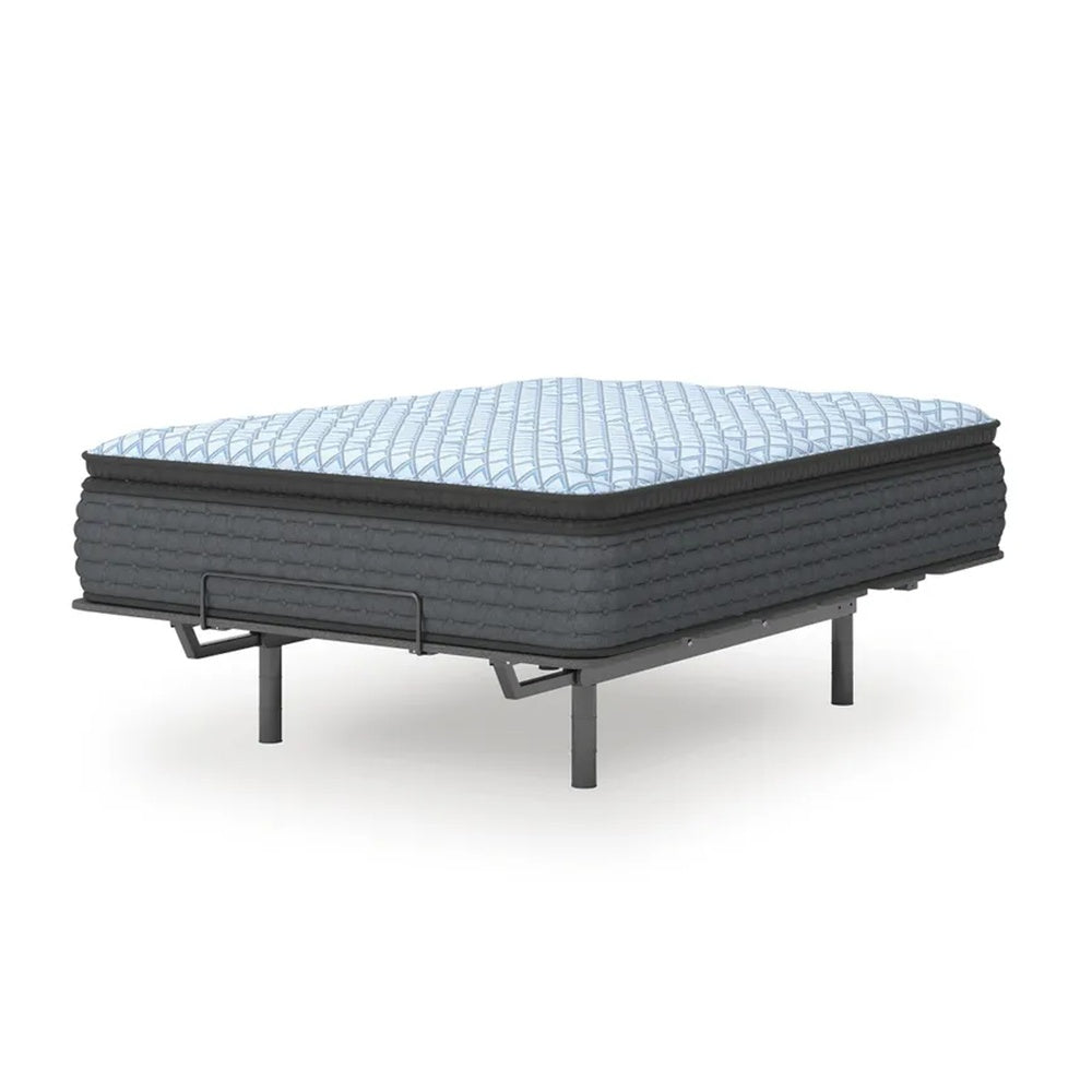 Cove Queen Pillow Top Mattress | Quilt Foam | Blue Stretch Knit Fabric 16"