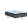 Cove Queen Pillow Top Mattress | Quilt Foam | Blue Stretch Knit Fabric 16"