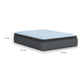 Cove Queen Pillow Top Mattress | Quilt Foam | Blue Stretch Knit Fabric 16"