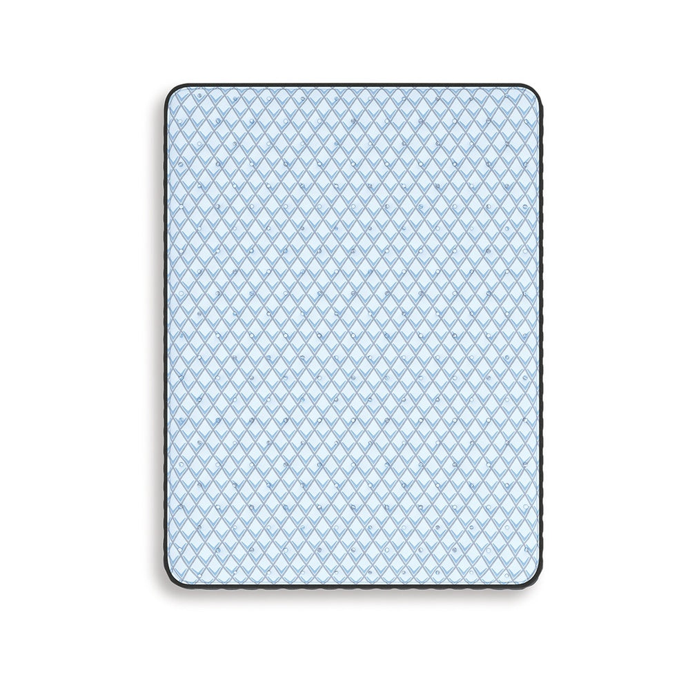 Cove King Mattress | 3-Layer Quilt Foam | Blue Stretch Knit Fabric 14"