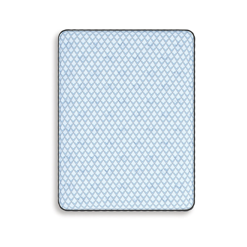 Cove King Mattress | 3-Layer Quilt Foam | Blue Stretch Knit Fabric 15"
