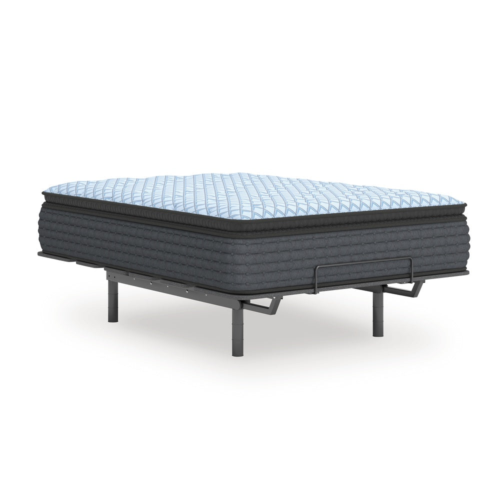 Cove King Pillow Top Mattress | Quilt Foam | Blue Stretch Knit Fabric 16"