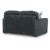 Addy Loveseat w 2 Pillows | Track Arms | Foam Fill Dark Gray Corduroy 72"