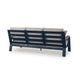 Beco Outdoor 3-Seater Sofa w 4 Pillows | Beige, Navy Blue Nuvella | 83"