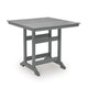 Ary Outdoor Couter Height Dining Table | Square Dark Gray Aluminum 42"