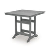 Ary Outdoor Couter Height Dining Table | Square Dark Gray Aluminum 42"