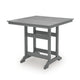Ary Outdoor Couter Height Dining Table | Square Dark Gray Aluminum 42"