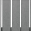 Ary Outdoor Couter Height Dining Table | Square Dark Gray Aluminum 42"