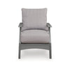 Covi Outdoor Lounge Chair Set of 2 | Foam Fill Nuvella Cushions | Gray