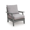 Covi Outdoor Lounge Chair Set of 2 | Foam Fill Nuvella Cushions | Gray