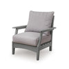 Covi Outdoor Lounge Chair Set of 2 | Foam Fill Nuvella Cushions | Gray