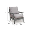 Covi Outdoor Lounge Chair Set of 2 | Foam Fill Nuvella Cushions | Gray