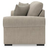 Mecy Oversize Sofa | 4 Pillows | Roll Arms | Heather Brown Chenille 101"