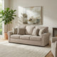 Mecy Oversize Sofa | 4 Pillows | Roll Arms | Heather Brown Chenille 101"