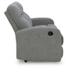 Lete Manual Recliner Sofa | 3 Seater | Foam Fill Gray Polyester 76"