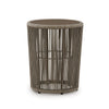 Majo 3pc Outdoor Table & Chair Set | Rope Woven Aluminum | Beige Nuvella