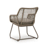 Majo 3pc Outdoor Table & Chair Set | Rope Woven Aluminum | Beige Nuvella
