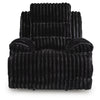 Becca Zero Wall Power Recliner Chair | Pillow Arms | Black Corduroy