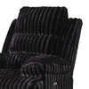Becca Zero Wall Power Recliner Chair | Pillow Arms | Black Corduroy