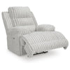 Becca Zero Wall Power Recliner Chair w USB | Pillow Arms | Gray Corduroy