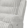 Becca Zero Wall Power Recliner Chair w USB | Pillow Arms | Gray Corduroy